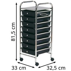 Produktbild für Friseurwagen Comair Stapelboy Storage, schwarz