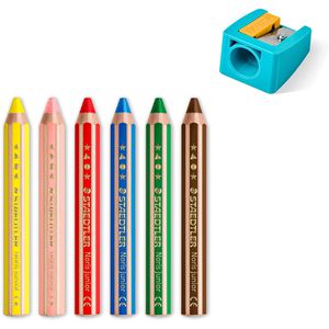 Produktbild für Buntstifte Staedtler Noris junior 140 C6, 3in1