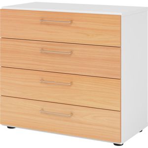 Kommode Hammerbacher 928S4, buche / weiß