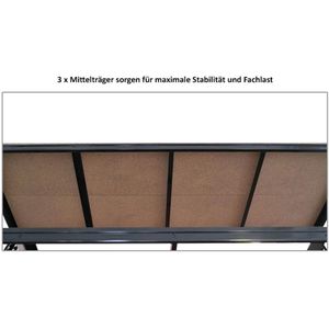 Produktbild für Weitspannregal PROREGAL Bison, 4 Holzböden