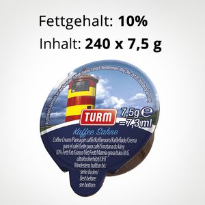 Produktbild für Kaffeesahne Turm Fettgehalt 10 %