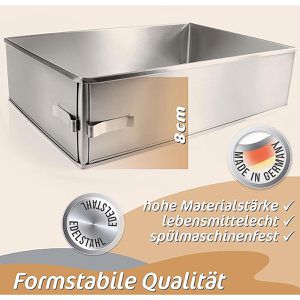 Produktbild für Backrahmen 4smile Premium, mit Klemmung, aus Edelstahl