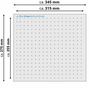 Produktbild für Rasterschaumstoff HMF 1458-10, mit Rahmen