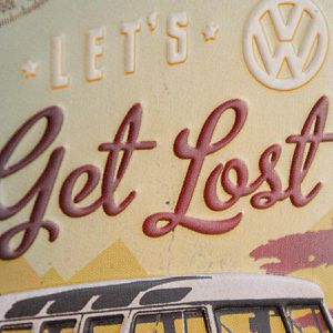 Produktbild für Teedose Nostalgic-Art VW Bulli Lets Get Lost, aus Metall