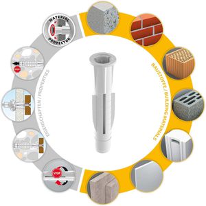 Produktbild für Dübel Tox 011100051, Allzweckdübel Trika 6/36