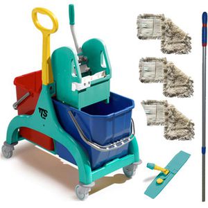 Produktbild für Reinigungswagen TTS Nick, Doppelfahrwagen