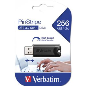 Produktbild für USB-Stick Verbatim PinStripe, 256 GB