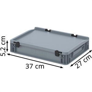 Produktbild für Eurobox AUER ED 43/75 HG, grau, 5,2 Liter