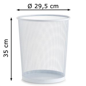 Produktbild für Papierkorb Zeller Mesh, weiß