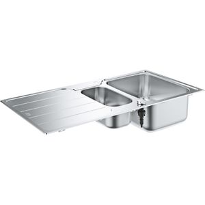 Produktbild für Spülbecken GROHE K500 31572SD1, Doppelbecken, Edelstahl