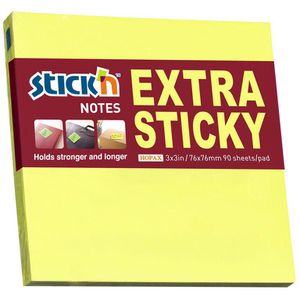 Haftnotizen Stickn Extra Sticky Notes, neongelb