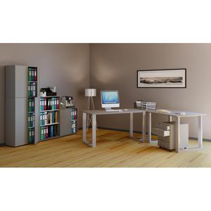 Produktbild für Rollcontainer VCM Lona Mini 914424, aus Holz, grau
