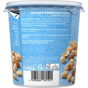 Produktbild für Nussmischung Maryland Snack Nüsse, im Becher