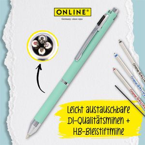 Produktbild für Multifunktionsstift Online Multipen 4-in-1, mint
