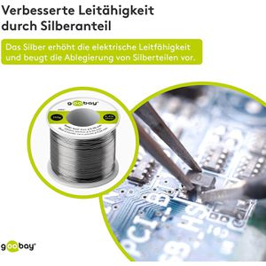 Produktbild für Lötzinn Goobay 40851, mit Flussmittel, bleifrei