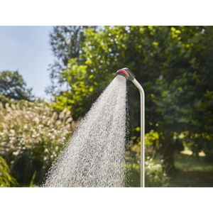 Produktbild für Gartendusche Gardena Solo, 961-20, Kaltwasserdusche, silber