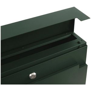 Produktbild für Briefkasten SafePost ScanPro 810 RAL6009, grün, aus Stahl