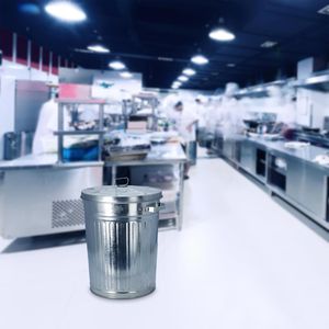 Produktbild für Mülleimer Spetebo XXL 2052, silber