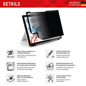 Produktbild für Displayschutzfolie Displex Tablet Privacy Safe, 3H