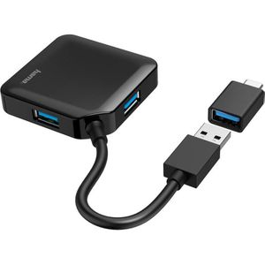 Produktbild für USB-Hub Hama 200116, schwarz