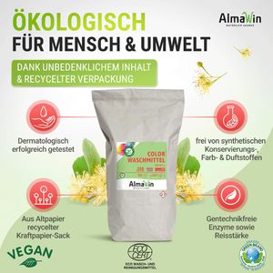 Produktbild für Waschmittel AlmaWin Konzentrat Lindenblüte, vegan