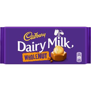 Cadbury Tafelschokolade Dairy Milk Whole Nut, 180g