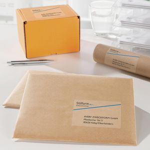 Produktbild für Versandetiketten Zweckform J4722-25, transparent