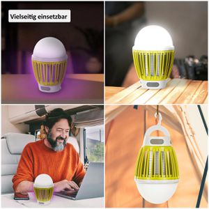 Produktbild für Insektenvernichter Genius 3in1 Lichtfalle, Akku