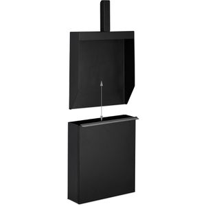 Produktbild für Ascheeimer Relaxdays 10033822, schwarz