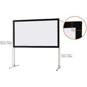 Produktbild für Beamer-Leinwand Celexon Faltrahmen Mobil Expert
