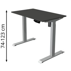 Produktbild für Schreibtisch Kerkmann Move 1, anthrazit / silber