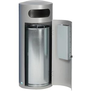 Produktbild für Aschenbecher VAR KS 90, silber, für Outdoor