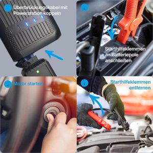 Produktbild für Starthilfe-Powerbank Cartrend 3 in 1, 12V