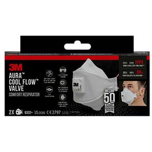 Produktbild für Atemschutzmaske 3M Aura 9332+