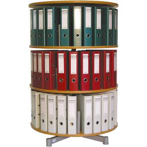 Ordnerdrehsäule Reef RE081BB3, buche, 3 Etagen