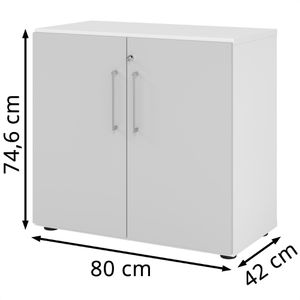 Produktbild für Aktenschrank Hammerbacher Serie 9 Advanced, aus Holz