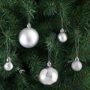Produktbild für Weihnachtskugeln Deuba 103311, silber