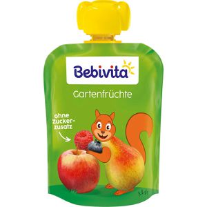 Produktbild für Fruchtpüree Bebivita Gartenfrüchte, 100% Frucht