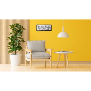 Produktbild für Wanduhr Miraval Kunststoff, digital, Funkuhr