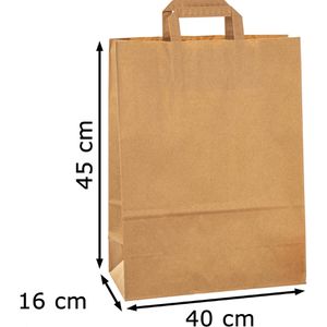 Produktbild für Papiertüten La-Borsa 4045BR, braun