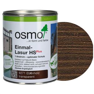 Osmo Holzlasur Einmal-Lasur HS Plus, 0,75l, außen, 9271 ebenholz