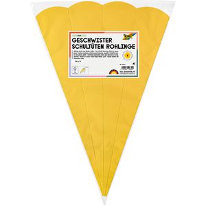 Schultüte Folia 94514 Rohling, gelb