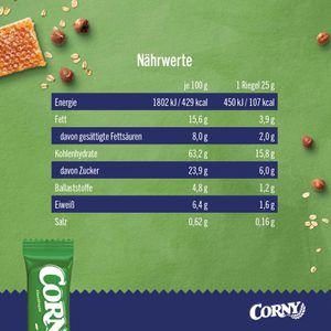 Produktbild für Müsliriegel Corny Haselnuss