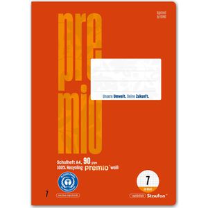 Produktbild für Schulheft Staufen Premio, 040782007, für 1. &amp; 2. Klasse, A4