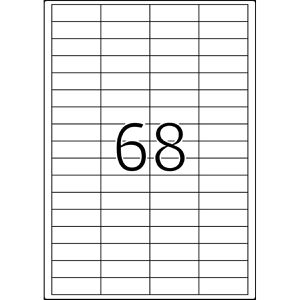 Produktbild für Universaletiketten TopStick labels, 8729, weiß