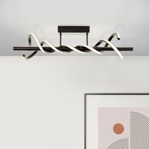 Produktbild für Deckenleuchte Brilliant Amalie, schwarz, LED