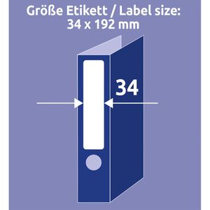 Produktbild für Rückenschilder Zweckform L6060-25, weiß