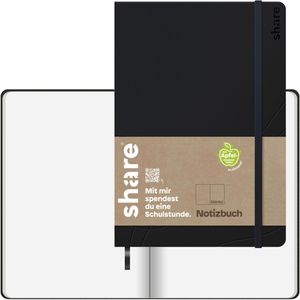 Notizbuch share 4-0014103, Upcycling, Kunstleder Hardcover