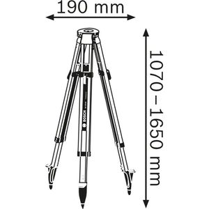 Produktbild für Baustativ Bosch 0601091B00, BT 170 HD Professional