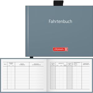 Brunnen Fahrtenbuch 1010143, A6 quer, für PKW, mit Hardcover, 40 Blatt –  Böttcher AG